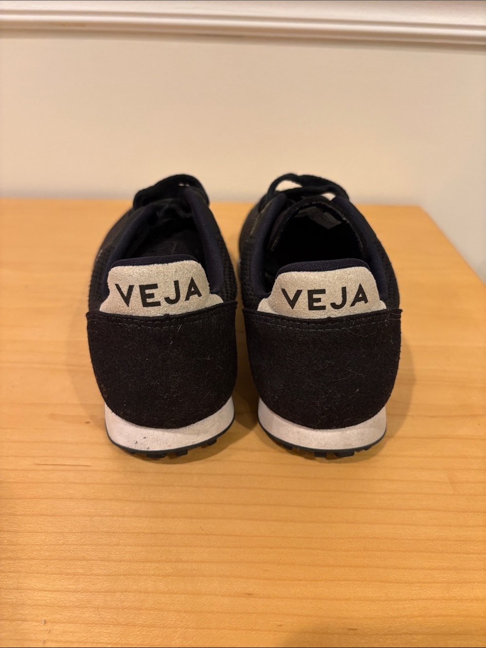 Veja Black and White Athletic Sneakers - Picture 3 of 4